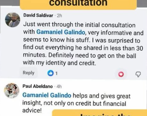 Additional client feedback screenshots
